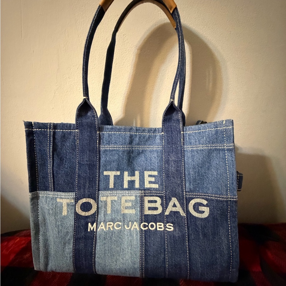 Marc Jacobs Two-Tone Denim Tote Bag